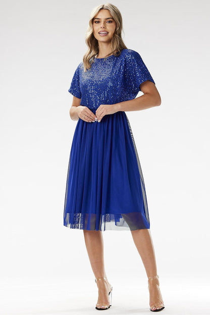  Sukienka Model A689 Blue - awama 