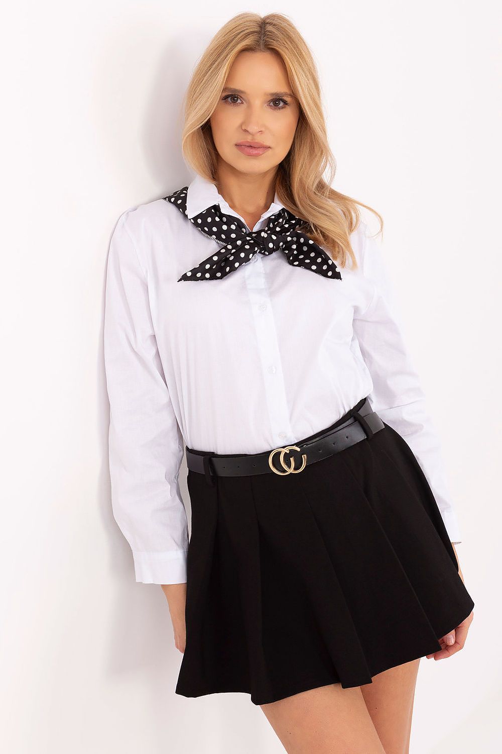   Koszula Damska Model DHJ-KS-20172.36P White - Italy Moda 
