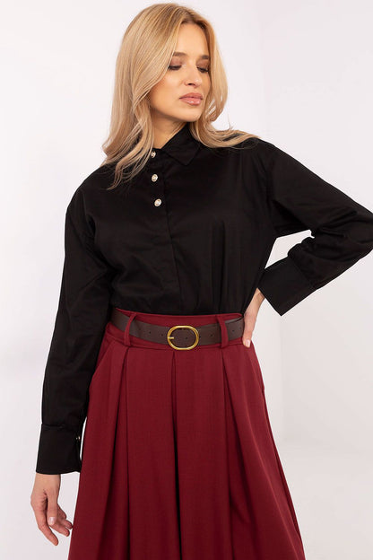   Koszula Damska Model MI-KS-C238.04 Black - Italy Moda 