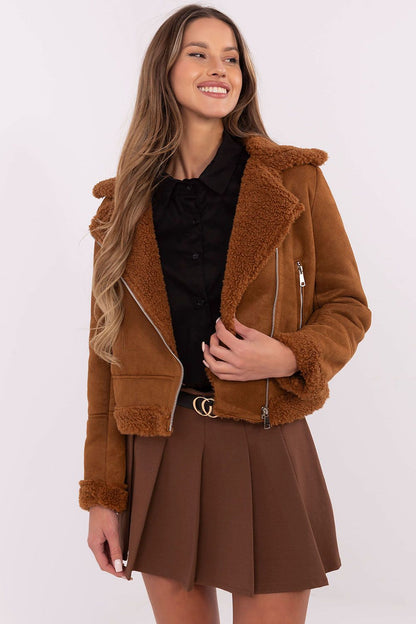   Kurtka Damska Model MI-KR-21848.71 Light Brown - Italy Moda 