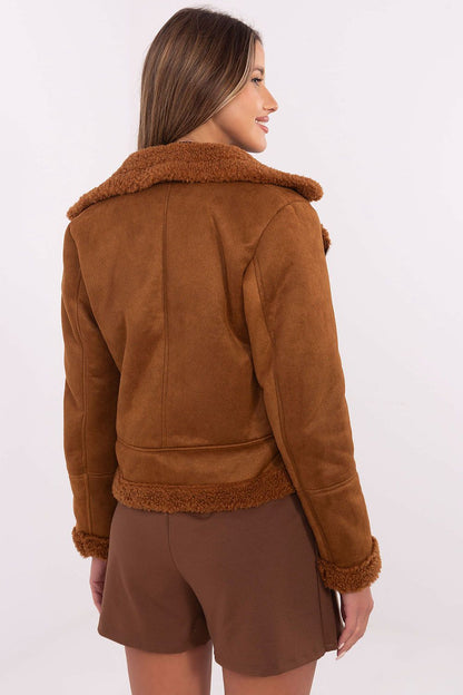   Kurtka Damska Model MI-KR-21848.71 Light Brown - Italy Moda 