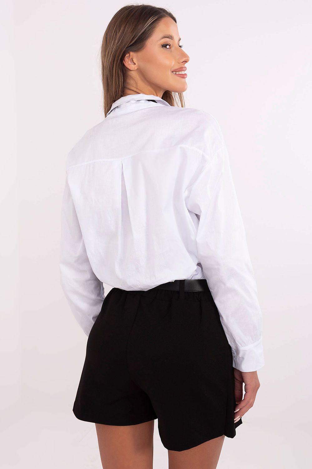   Koszula Damska Model DHJ-KS-9213.86 White - Italy Moda 