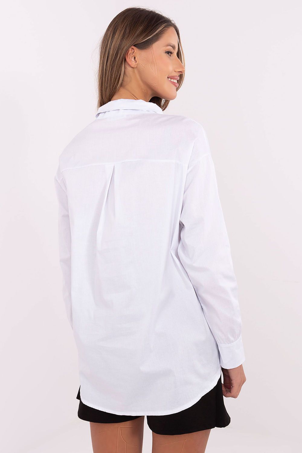   Koszula Damska Model DHJ-KS-9213-1.77P White - Italy Moda 
