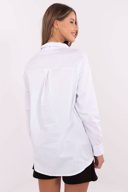   Koszula Damska Model DHJ-KS-9213-1.77P White - Italy Moda 