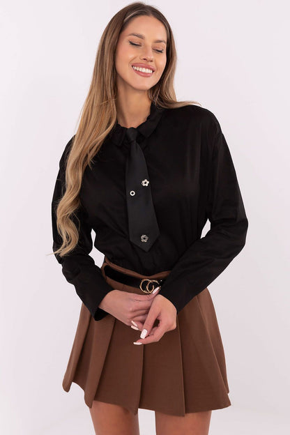   Koszula Damska Model DHJ-KS-9213.86 Black - Italy Moda 