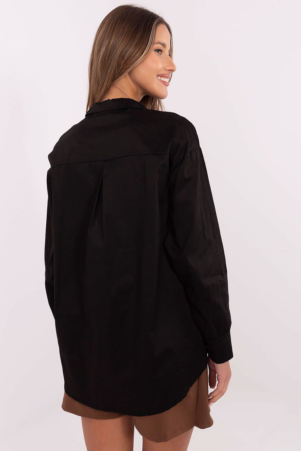   Koszula Damska Model DHJ-KS-9213.86 Black - Italy Moda 