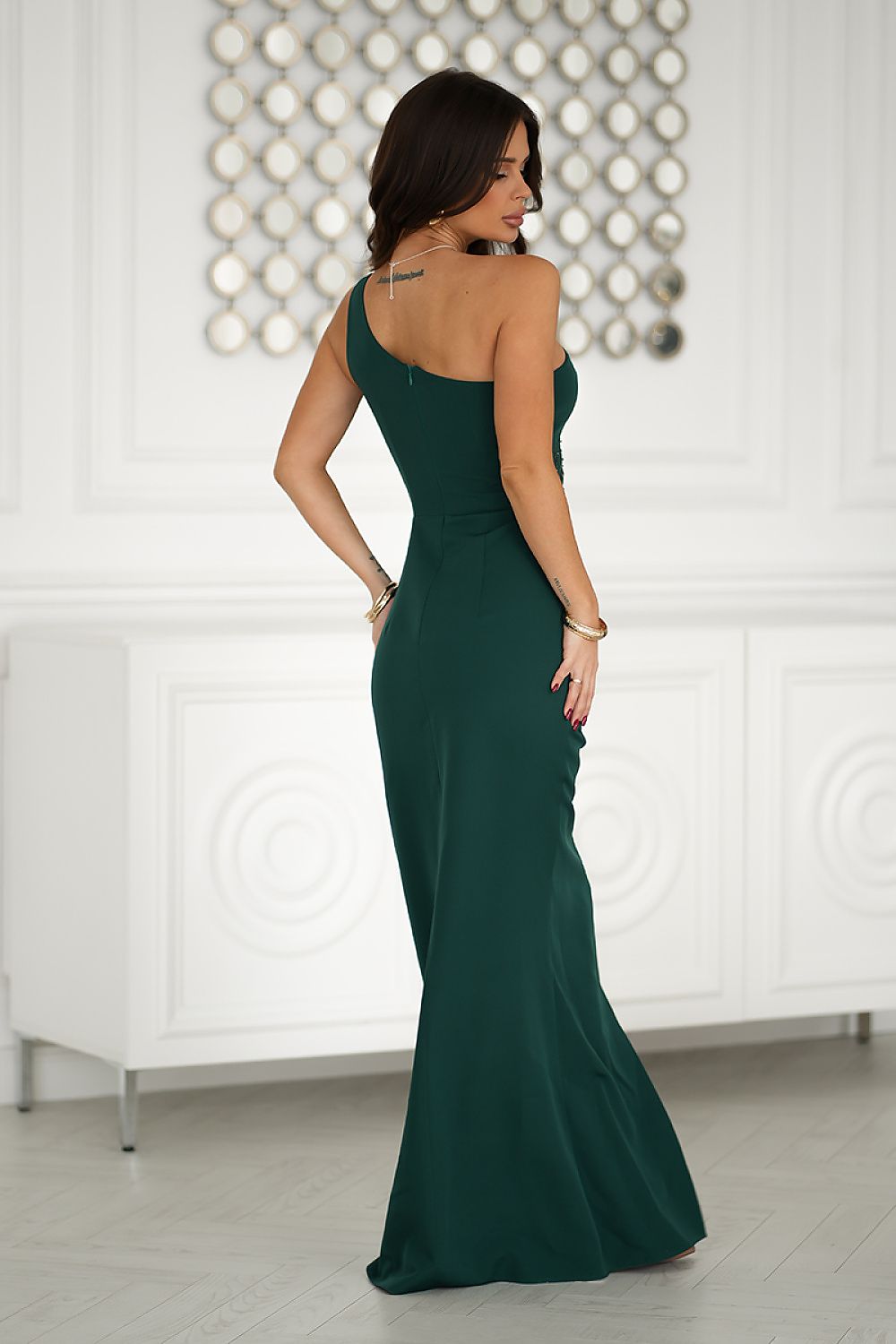  Sukienka Model 321-13 Bottle Green - Bicotone 