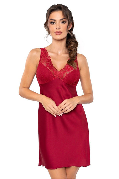  Koszulka nocna Koszula Nocna Model Mari 192711 Bordo - Donna 