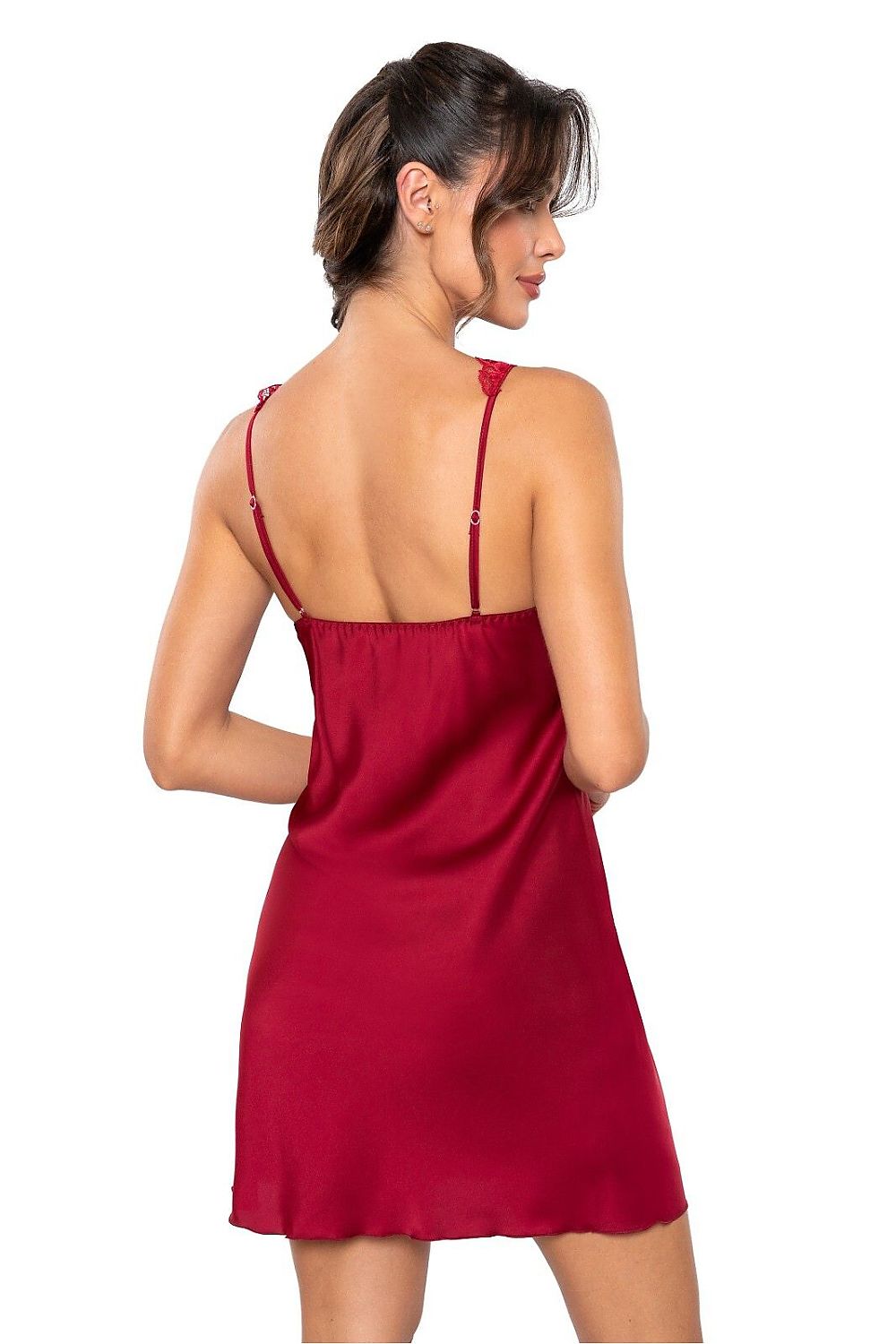  Koszulka nocna Koszula Nocna Model Mari 192711 Bordo - Donna 