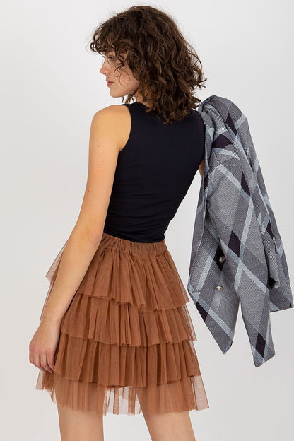  Spódnica Model TW-SD-BI-0517.84 Light Brown - Och Bella 
