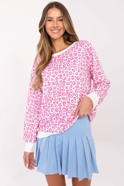   Bluzka Model MI-BZ-M742.86 White/Pink - Italy Moda 
