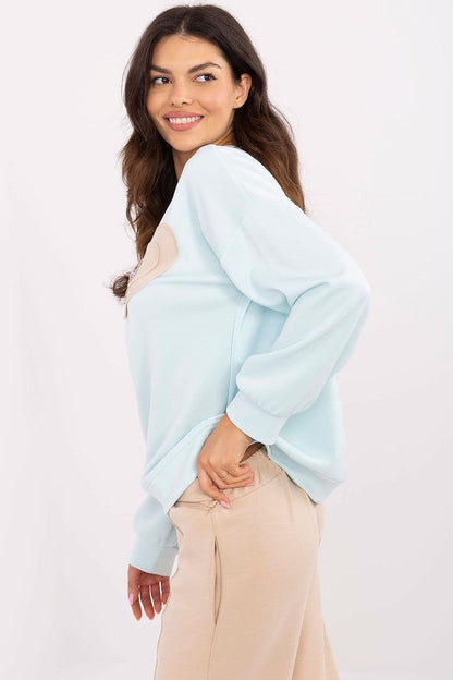   Bluza Damska Model DHJ-BL-20322.72 Light Blue - Italy Moda 