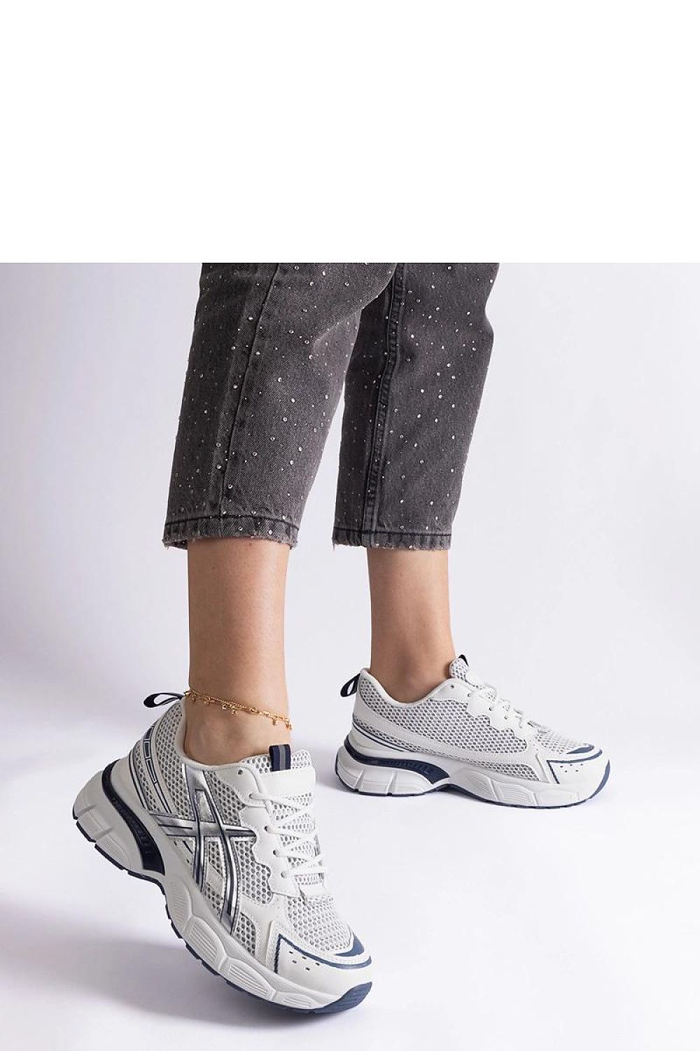   Niebieskie sportowe sneakersy damskie Ondina - Solea 