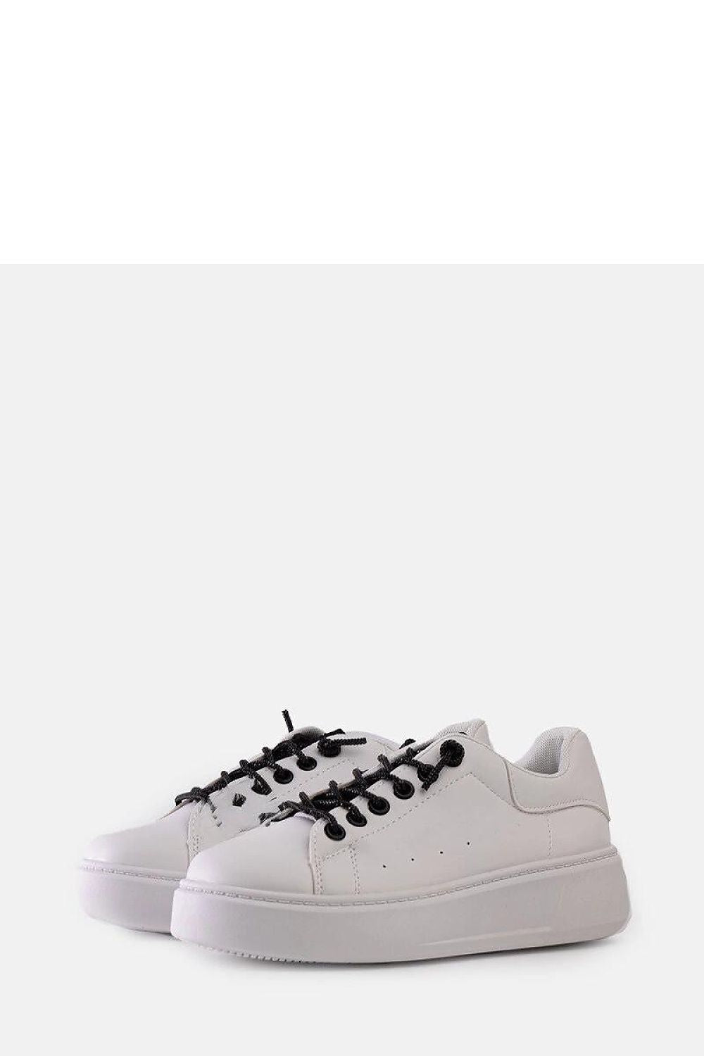   Białe sneakersy z efektownym zdobieniem Asmait - Solea 