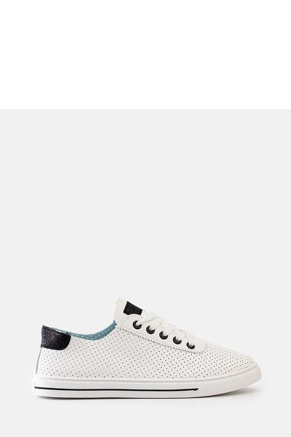   Białe perforowane sneakersy Ruala - Solea 
