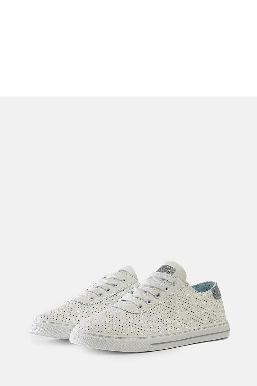   Białe perforowane sneakersy Ruala - Solea 