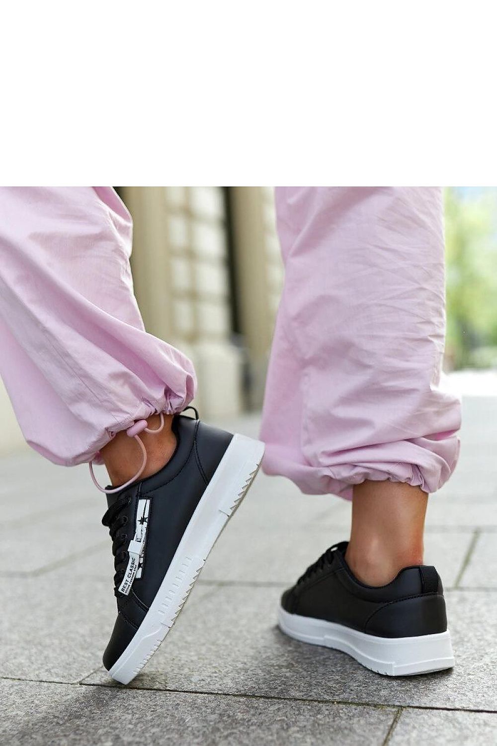   Czarne sneakersy eko skóra Brecht - Solea 