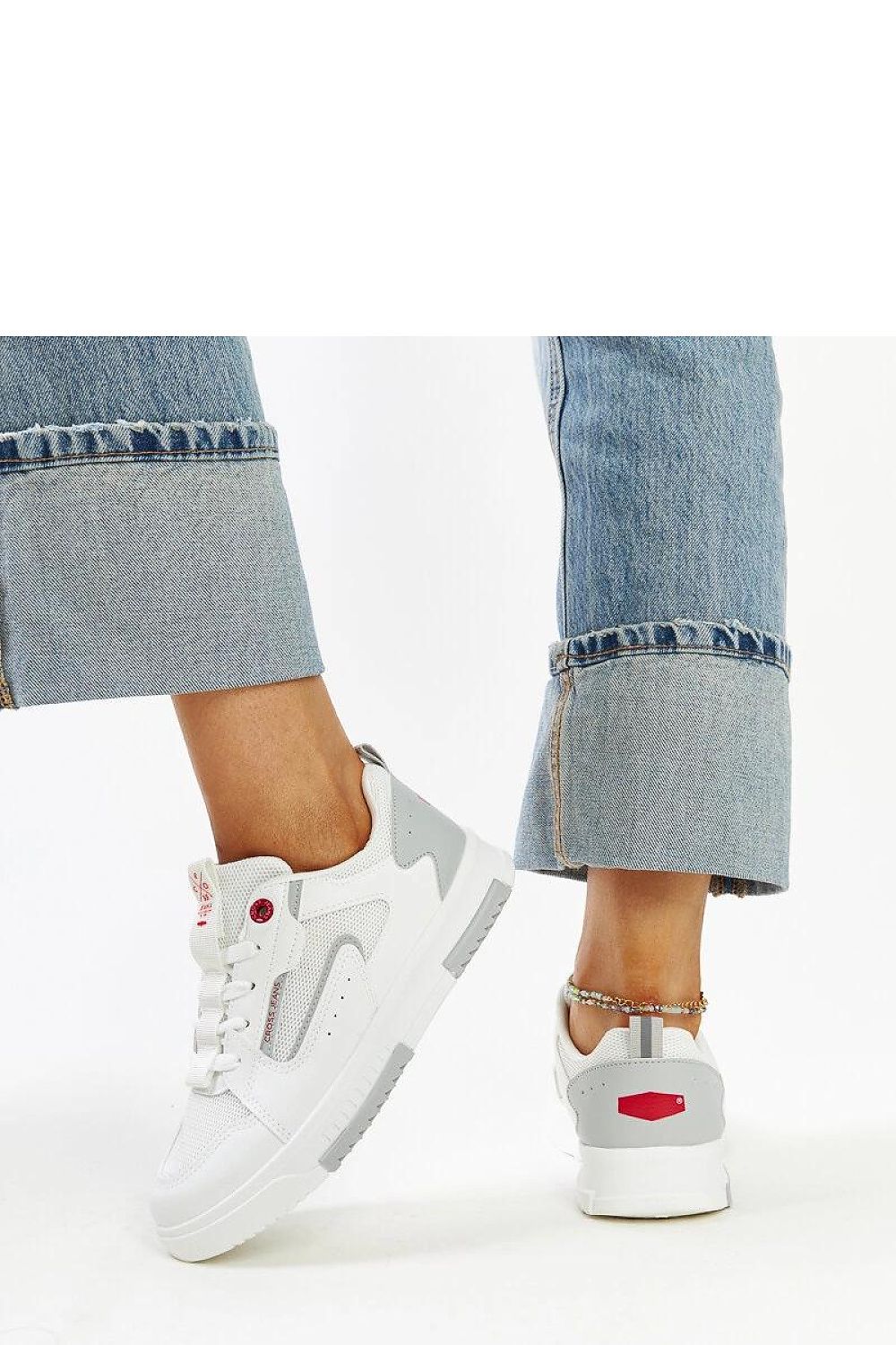   Białe sneakersy damskie CROSS JEANS - Solea 