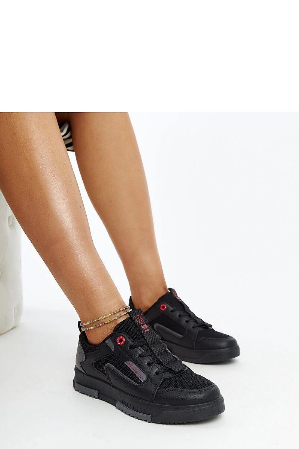   Czarno-szare sneakersy damskie CROSS JEANS LL2R4012C - Solea 