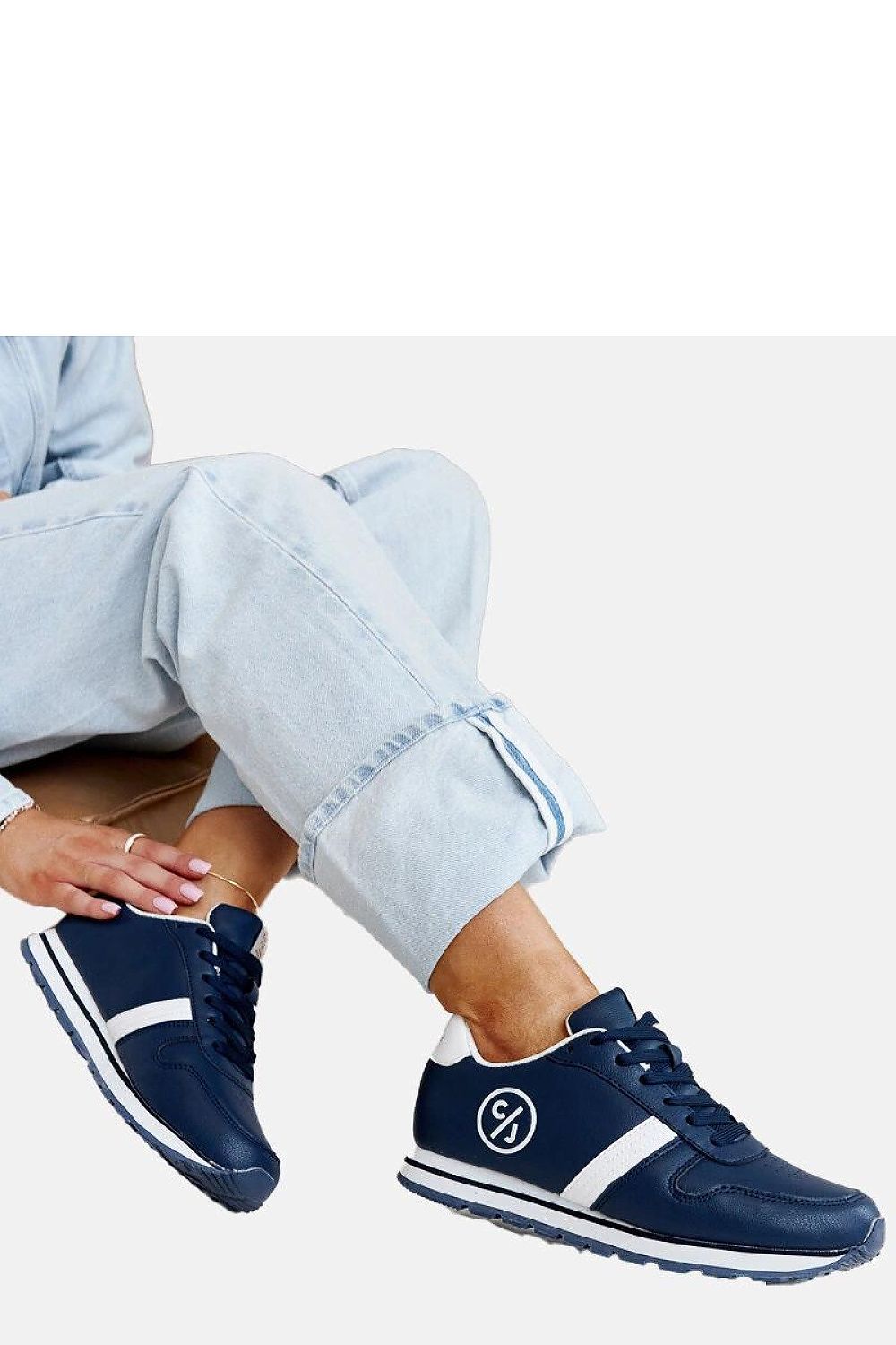   Granatowe sneakersy damskie CROSS JEANS - Solea 