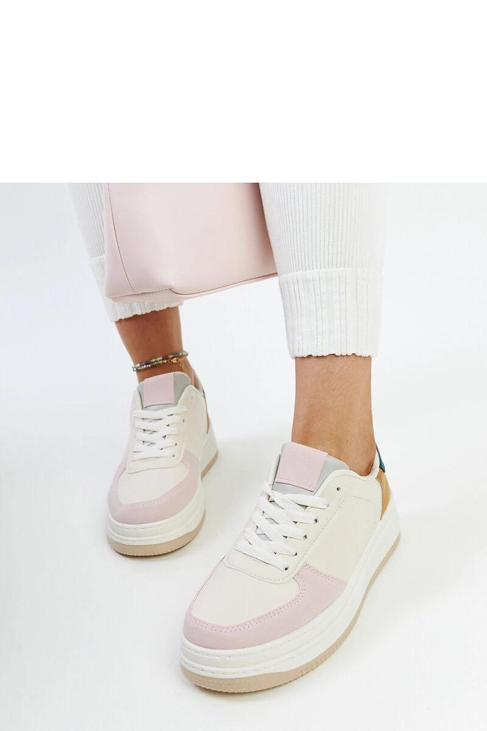   Sneakersy na platformie Cvita pastelowe - Solea 