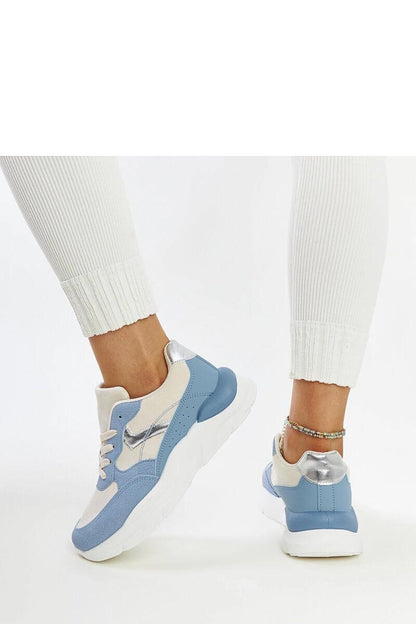   Beżowo-niebieskie sneakersy na platformie Nereida - Solea 