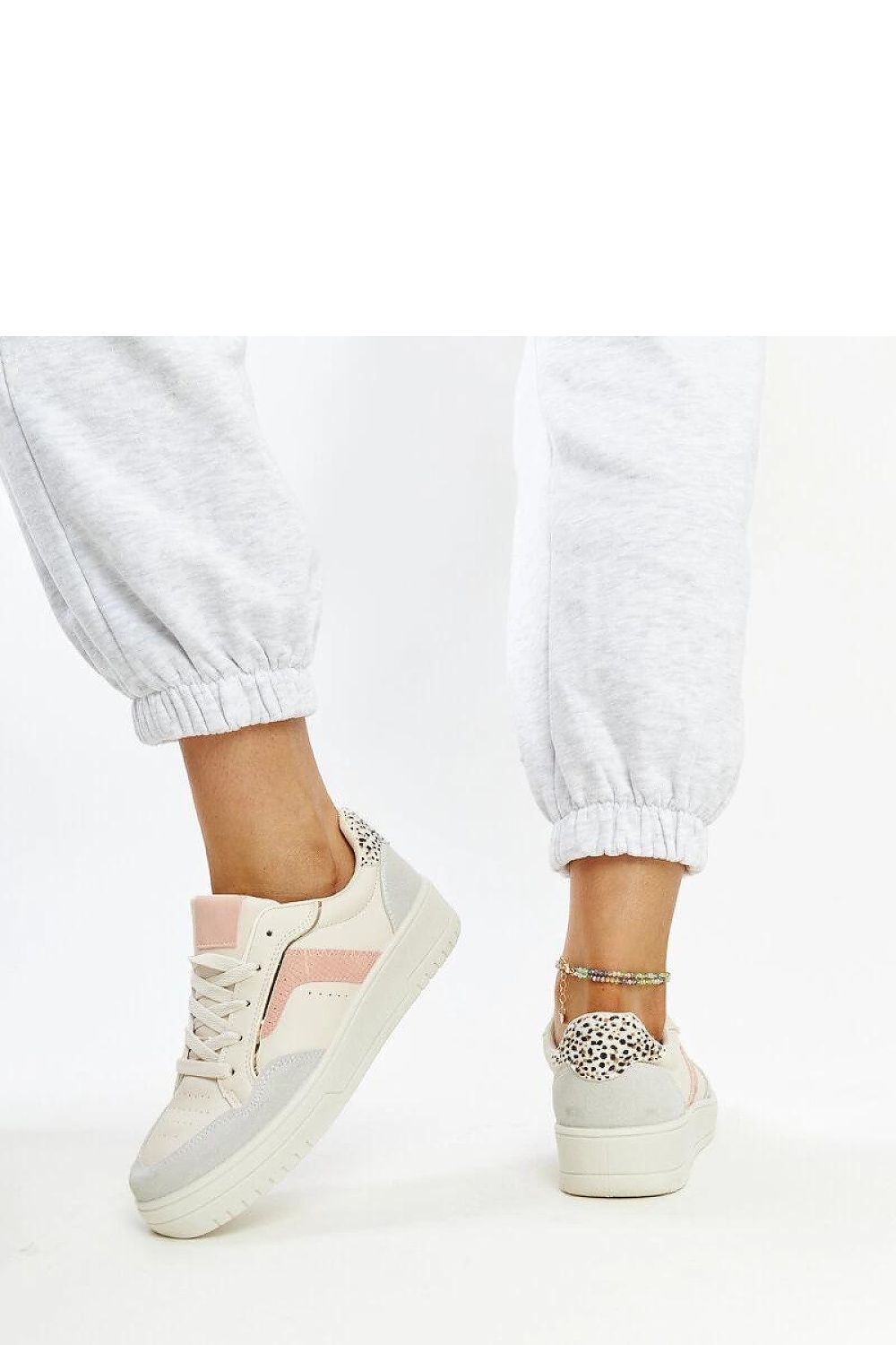   Białe sneakersy na platformie Walda - Solea 