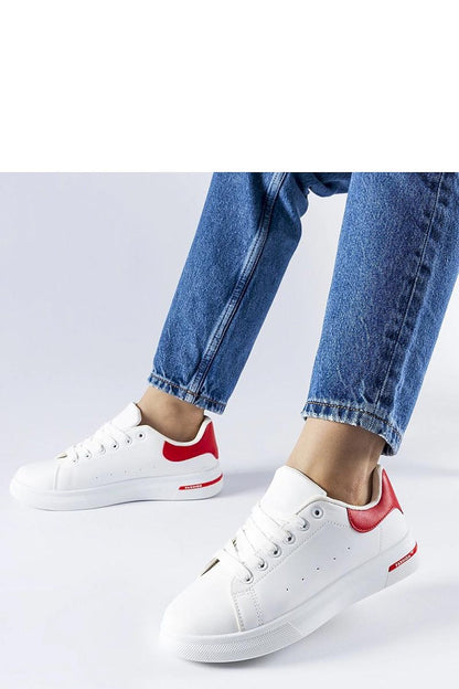  Biało-czerwone sneakersy Leland - Solea 