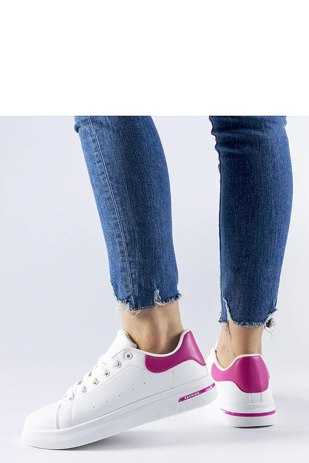   Biało-różowe sneakersy Leland - Solea 