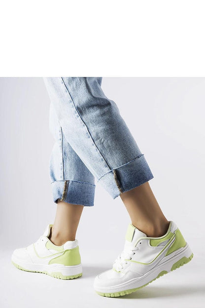  Biało-zielone sneakersy Barrette - Solea 