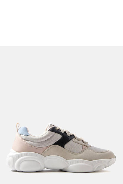   Beżowe buty sportowe damskie Lee Cooper LCWL-20-39-031 - Solea 