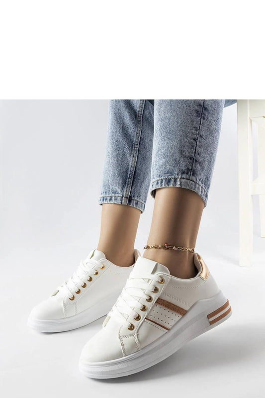   Białe sneakersy na platformie Lanoie - Solea 