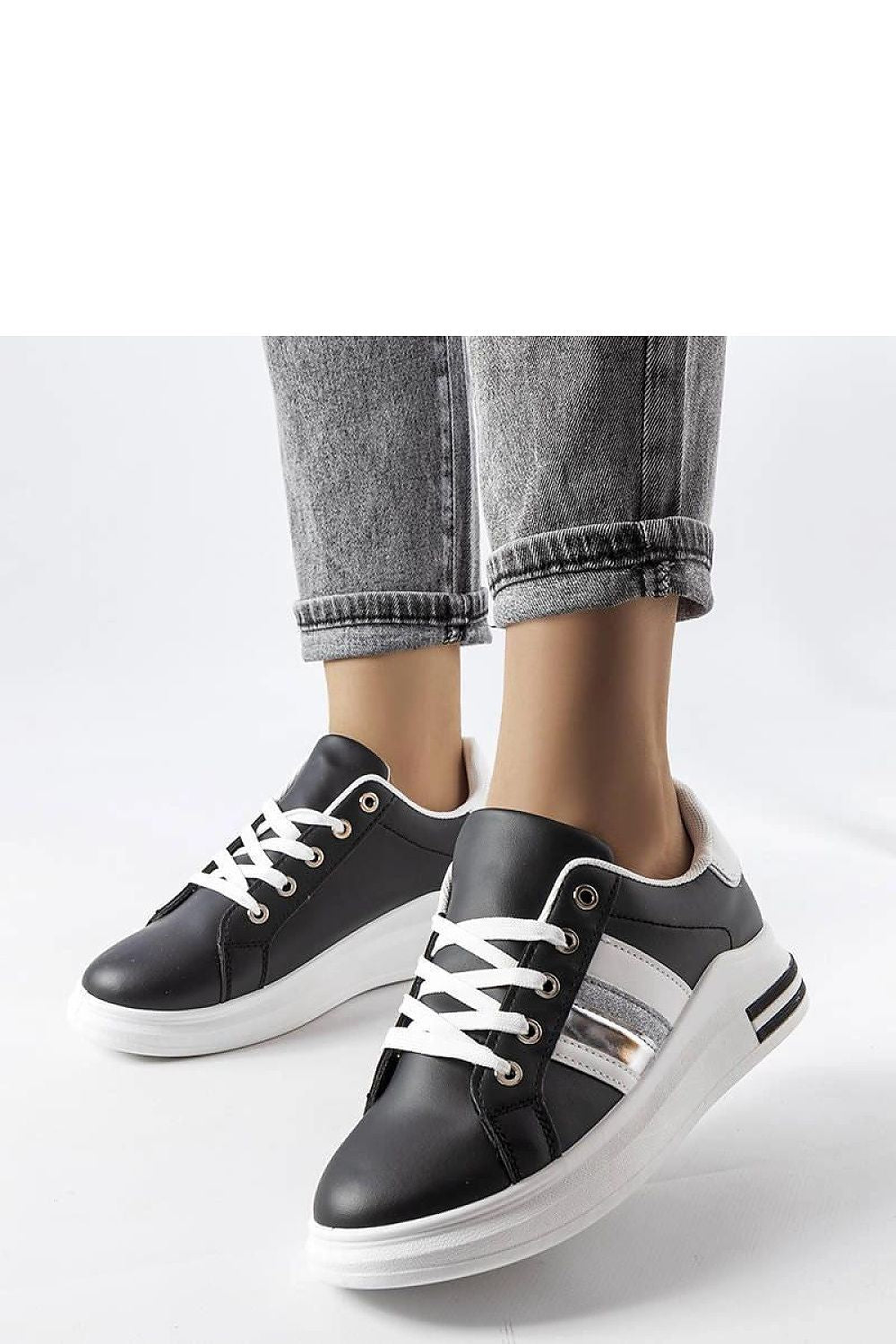   Czarne sneakersy na platformie Sacaton - Solea 