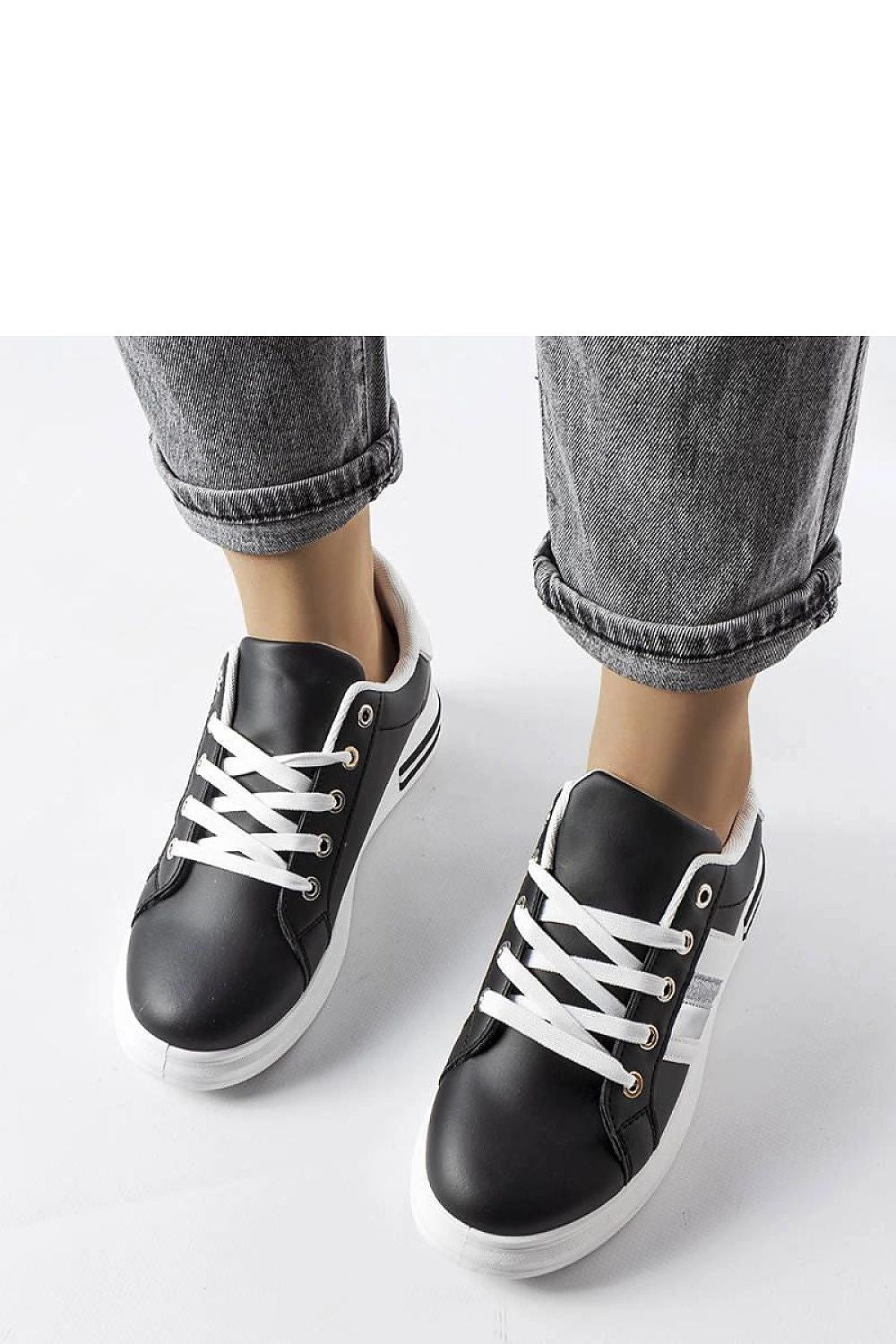   Czarne sneakersy na platformie Sacaton - Solea 
