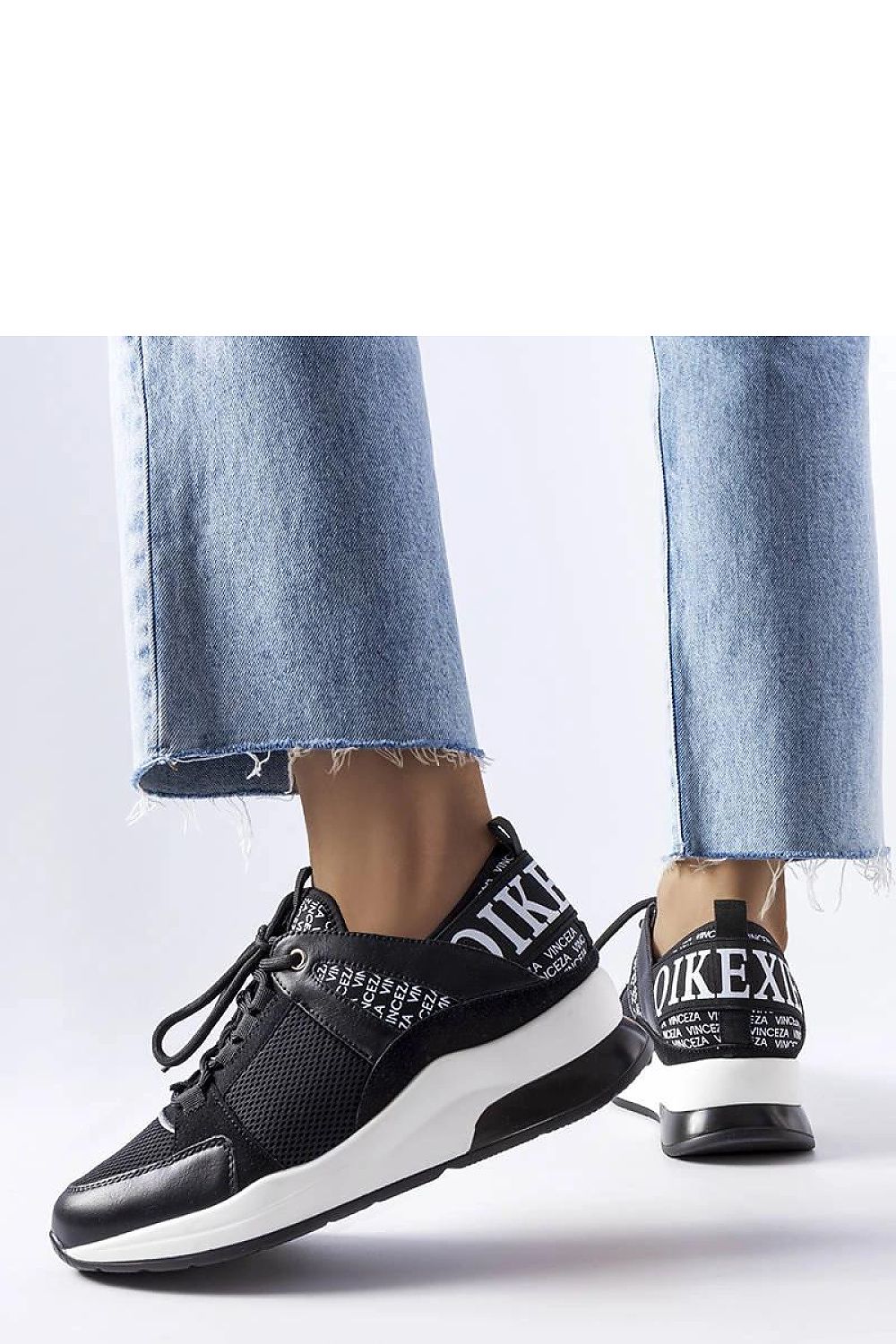   Czarno-białe sneakersy Vinceza - Solea 