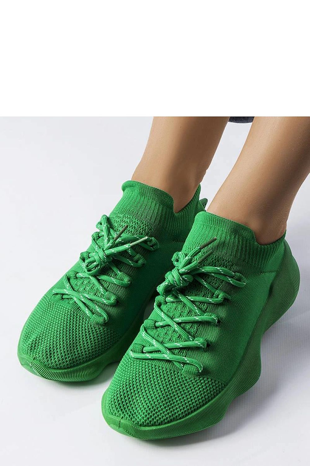   Zielone materiałowe sneakersy Côté - Solea 