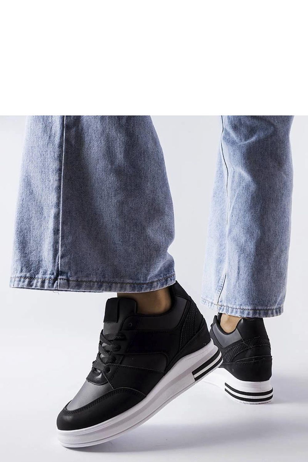   Czarne sneakersy na koturnie CinqMars - Solea 