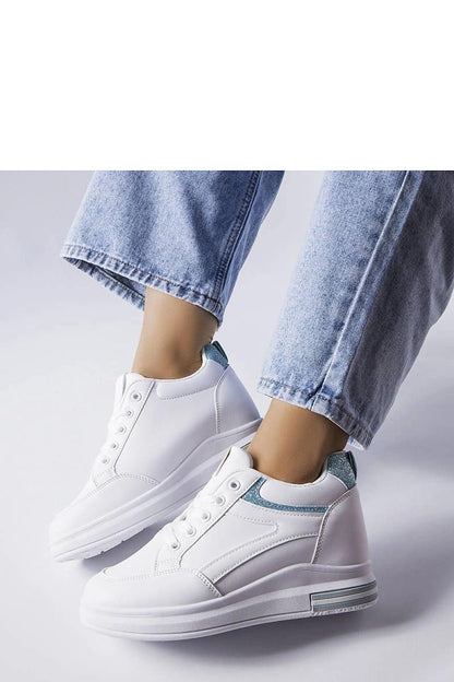   Białe sneakersy z brokatowymi wstawkami Bonevil - Solea 