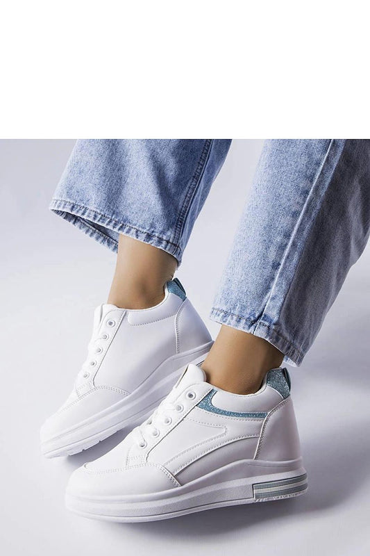   Białe sneakersy z brokatowymi wstawkami Bonevil - Solea 