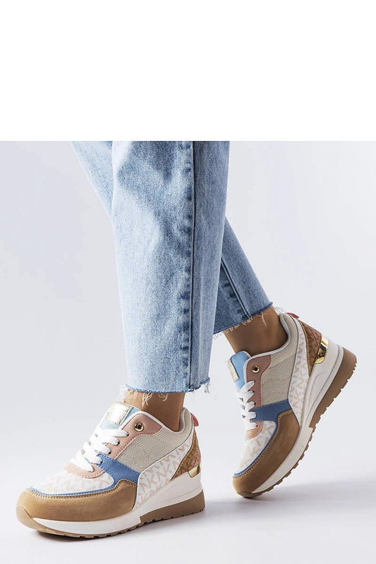   Beżowo-niebieskie sneakersy Mireault - Solea 