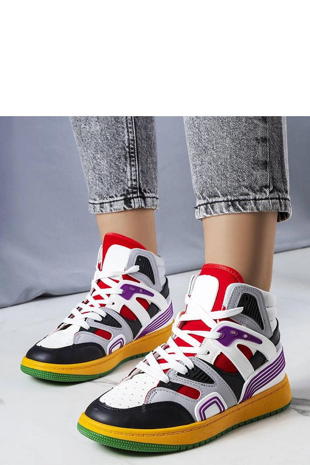   Czarne sneakersy za kostkę Marjorie - Solea 