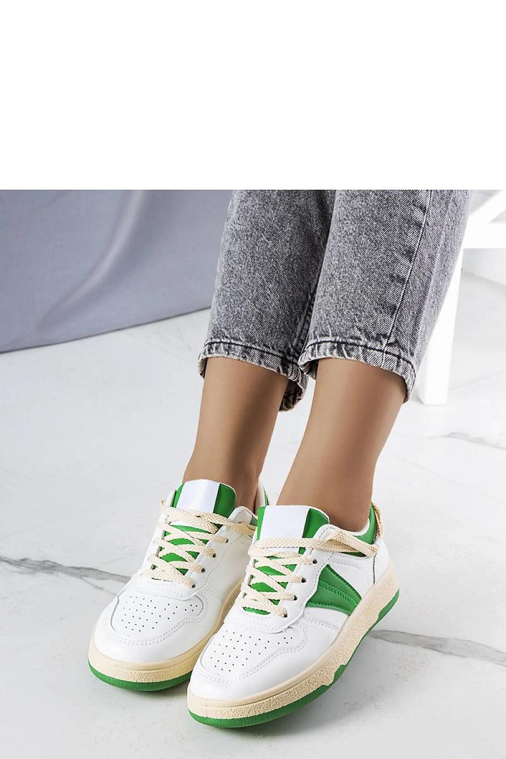   Zielone damskie sneakersy Marcella - Solea 