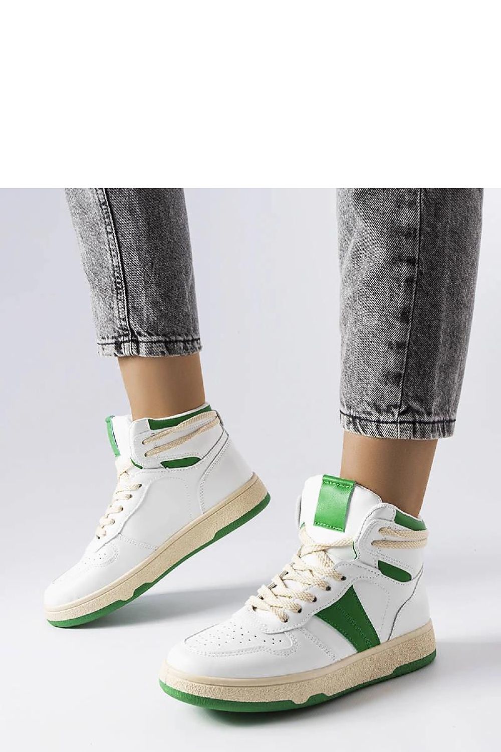   Zielone sneakersy za kostkę Robin - Solea 