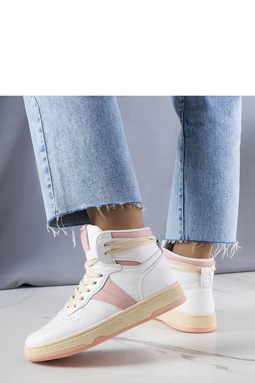   Różowe sneakersy za kostkę Robin - Solea 