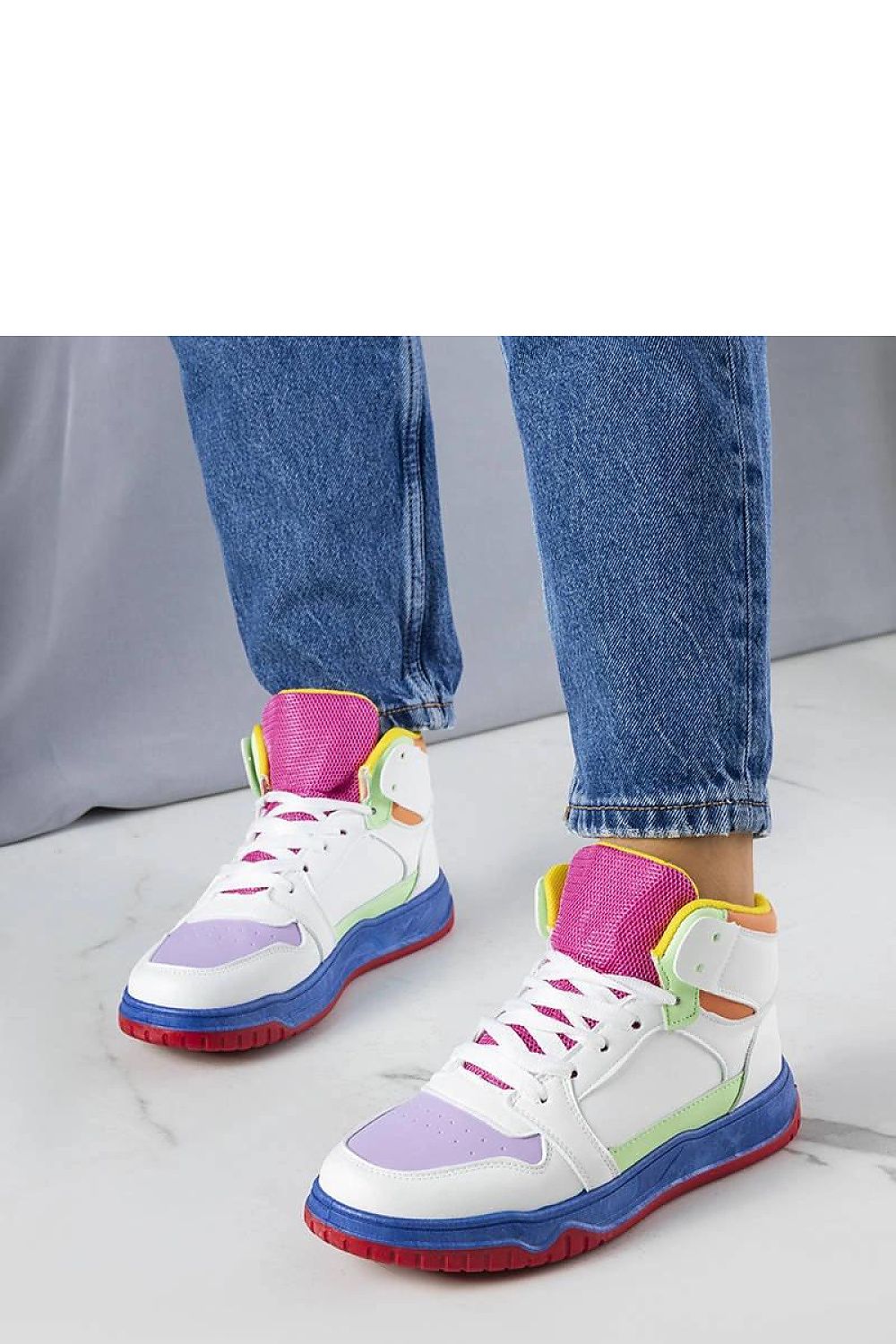   Kolorowe sneakersy za kostkę Elizabeth - Solea 
