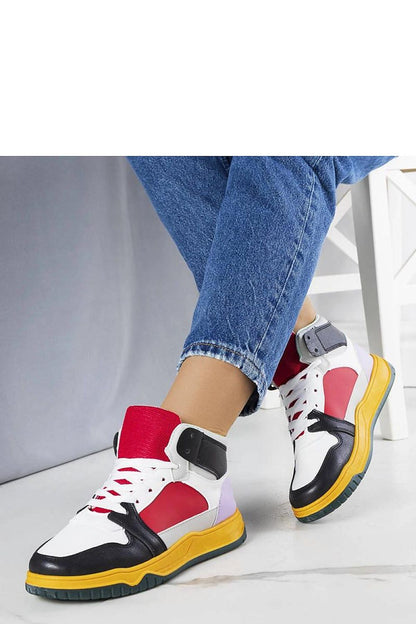   Czarno-czerwone sneakersy za kostkę Elizabeth - Solea 