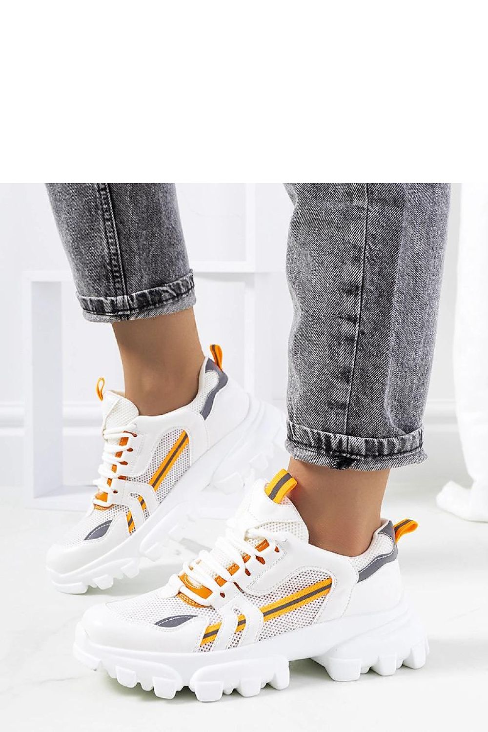   Białe sneakersy damskie Bernier - Solea 