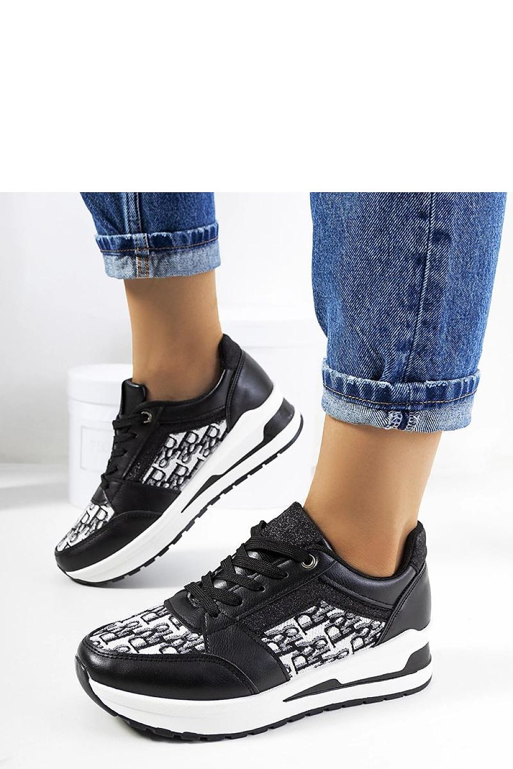   Czarne sneakersy Aloisia - Solea 