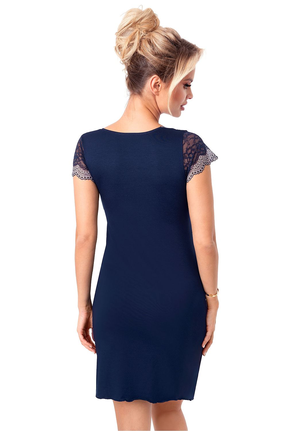  Koszulka nocna Koszula Nocna Model Olimpia Dark Blue - Donna 
