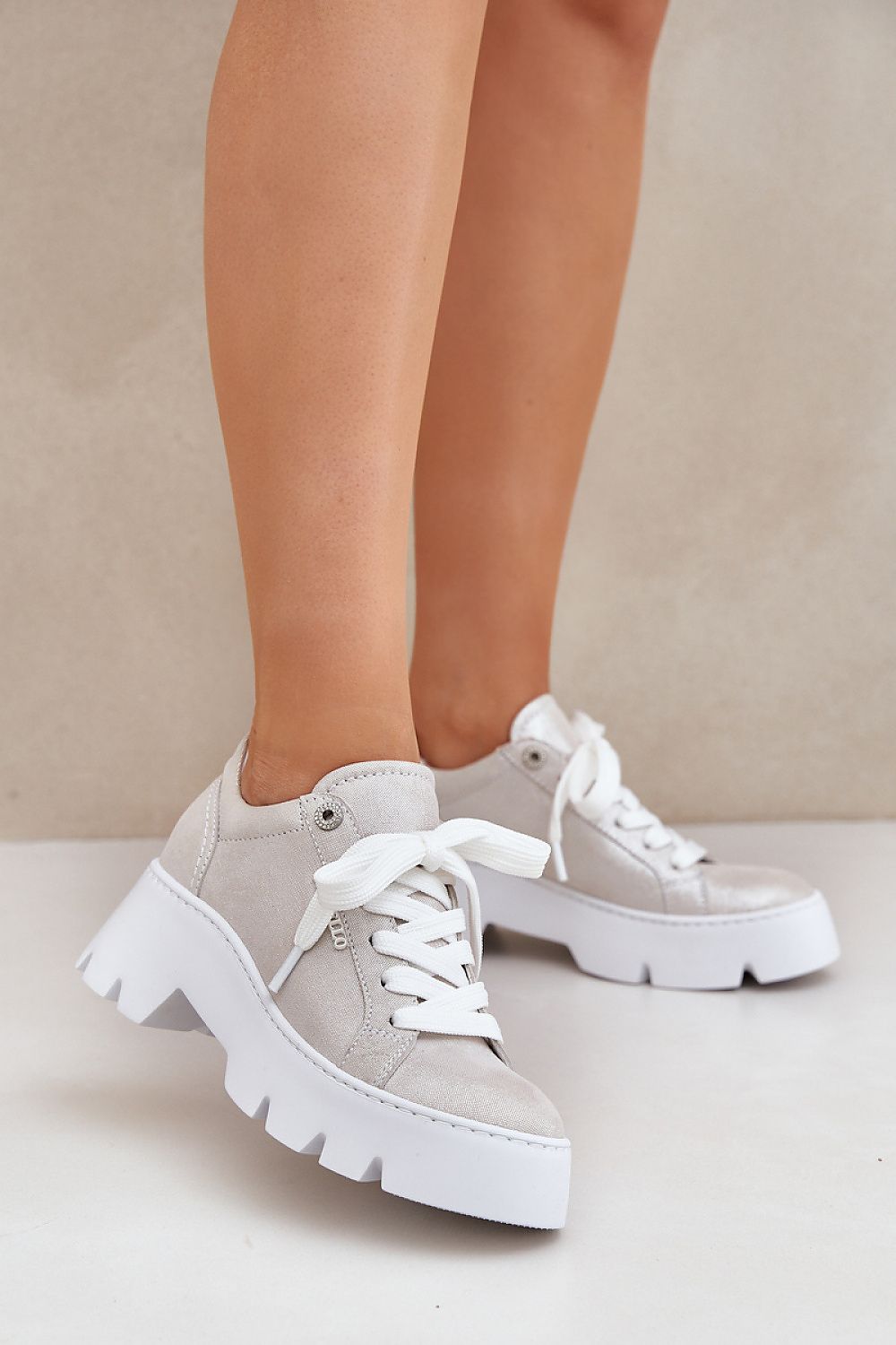   Buty Sportowe Model CheBello 4632 Silver - Step in style 